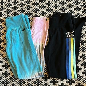 Justice Size L(12/14) Girls Leggings